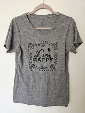 Natural Life Live Happy T Shirt